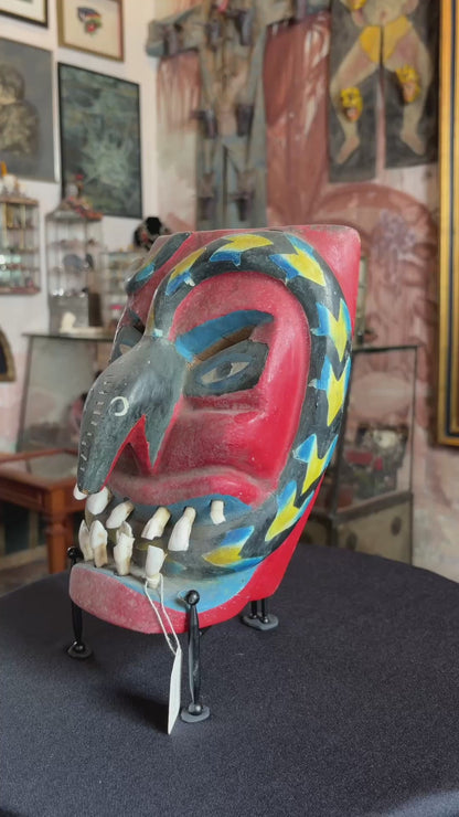 Máscara Diablo Dienton con Serpiente / Big-Toothed Devil Mask with Serpent, 1960's