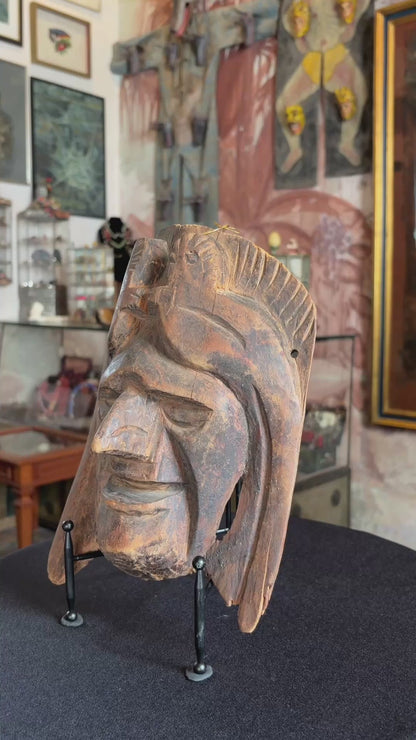 Máscara Guerrero Maya / Mayan Warrior Mask, 1980's
