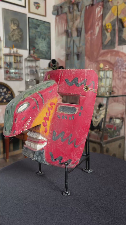 Máscara Zoomorfa Reptil / Zoomorphic Reptile Mask, 1970's